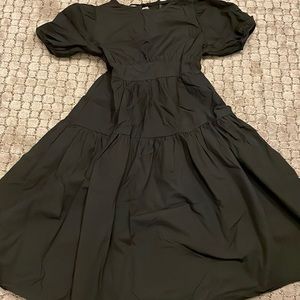 Black cotton dress